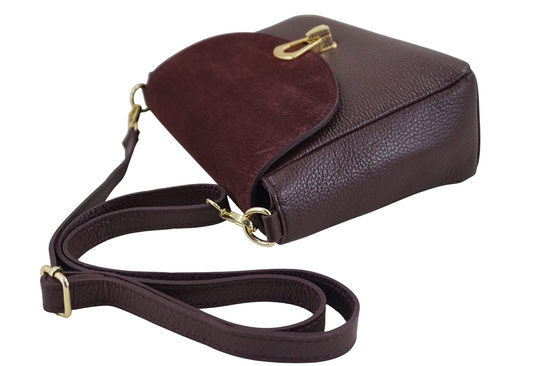 Torebka Barberinis ze złotym zapięciem - Bordowa 