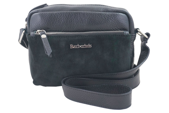 Listonoszka na szerokim pasku Casual - Czarna 