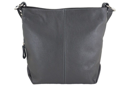 Torebka damska skórzana na ramię Różowa pudrowa