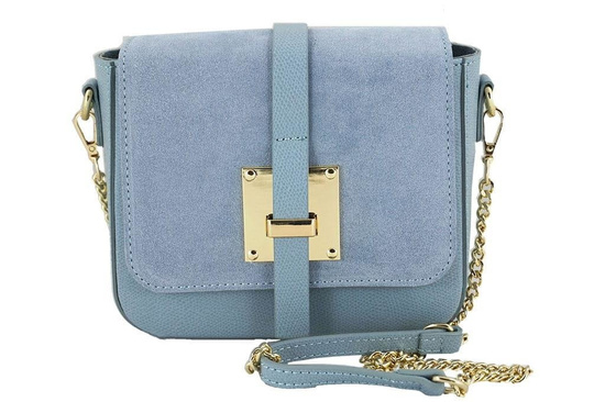 Wizytowa listonoszka na ramię - Barberini's - Szara jasna 