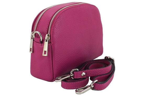 Listonoszka - mała torebka przez ramię - Fuksja 