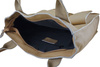 Torba shopper bag do pracy - beżowa