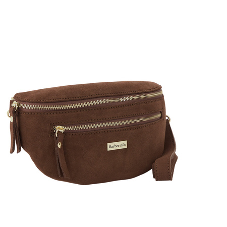 Zamszowa nerka damska Barberinis - Brązowa 