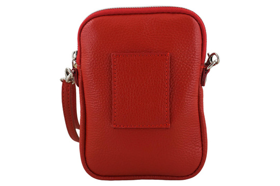 Skórzane etui na telefon - Czerwone jasne