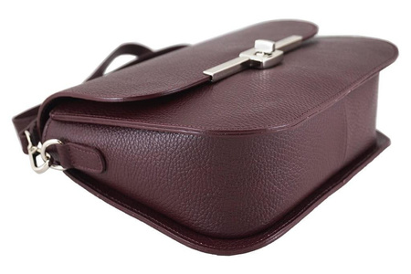 Wizytowa torebka listonoszka skórzana - Barberini's - Granatowa