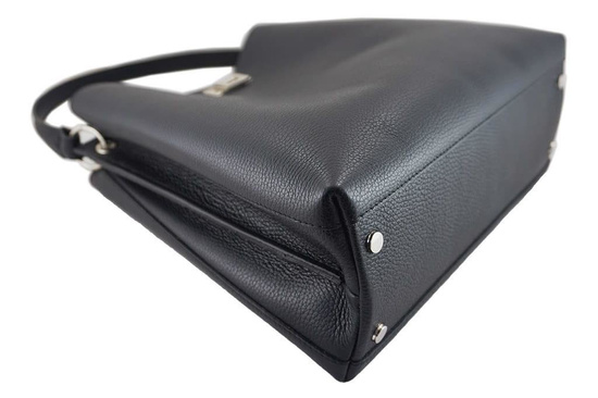 Duża torba damska skórzana na ramię - Brązowa jasna