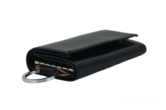 Etui skórzane na klucze / portfel - Czarne 