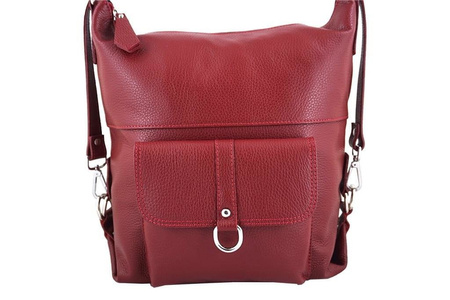 Torebki - plecaki/worki skórzane - Barberini's - Szary