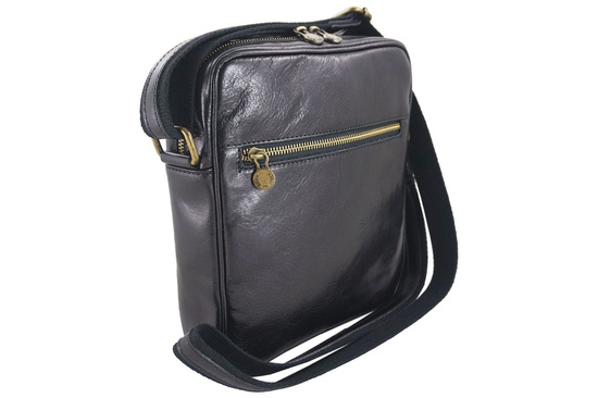 Męska torba CASUAL z regulowanym paskiem - Czarna 