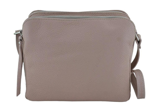 Torebka skórzana damska włoska - Bordowa 