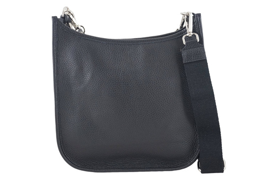 Duża listonoszka z odpinanym łańcuszkiem - Czarna 