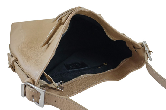 Codzienna torebka damska na ramię - Beżowa