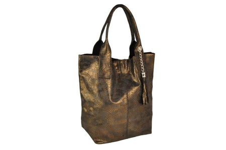 Torebki worki zamszowe - Barberini's - Szary jasny