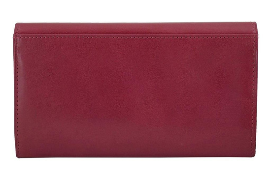 Klasyczny portfel skórzany damski - Czarny 