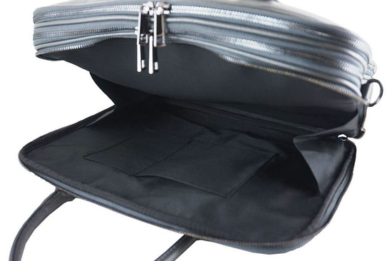 Aktówka skórzana damska - Barberini's - Granatowa 