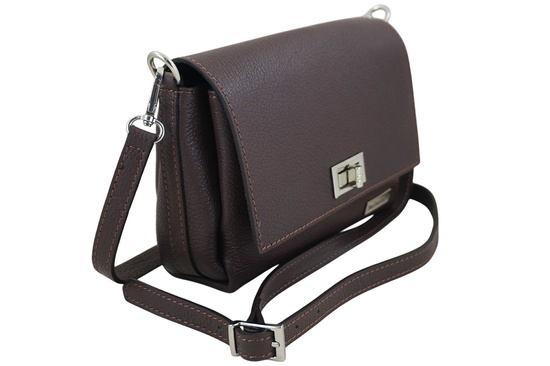 Wizytowa torebka damska Barberinis - Brązowa ciemna