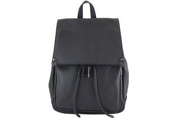Plecak damski skórzany - Barberini's - Szary ciemny