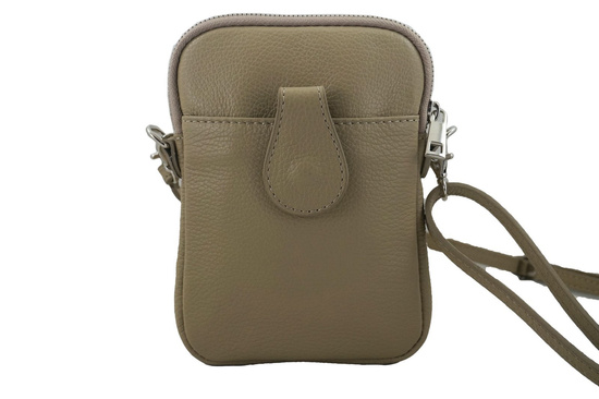 Skórzane etui na telefon - Beżowe