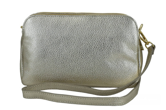 Damska torebka metalizowana - Złota 