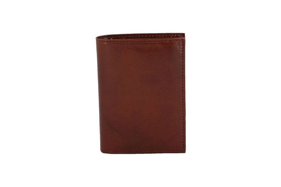 Klasyczny męski skórzany portfel - Brązowy ciemny 