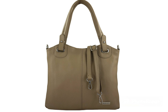 Codzienna duża torebka damska - Beżowa 