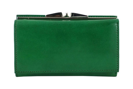 Portfel damski klasyczny skórzany - Granatowy