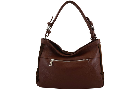 Torebka Barberinis zamszowa klasyczna - Brązowa