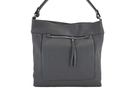 Torebka skórzana damska - Barberini's - Brązowa jasna