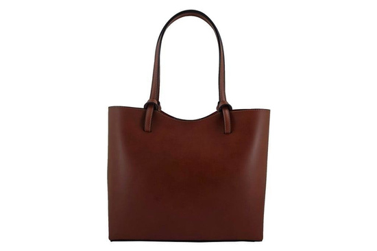 Torebka skórzana damska - Barberini's - Granatowa 