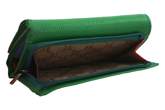 Funkcjonalny portfel damski - Zielony