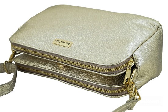 Damska torebka metalizowana - Złota 