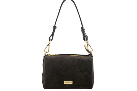 Zamszowa listonoszka damska Barberinis - Brązowa ciemna 