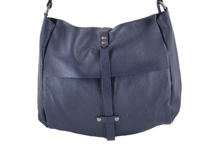 Torebki skórzane - worki Barberini's - Szara jasna