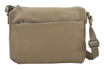 Torebka ze skóry naturalnej - listonoszka  Beżowa