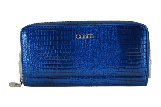 CONTI - elegancki portfel damski - Czarny 
