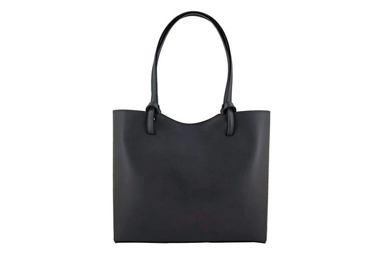 Torebka skórzana damska - Barberini's - Granatowa 