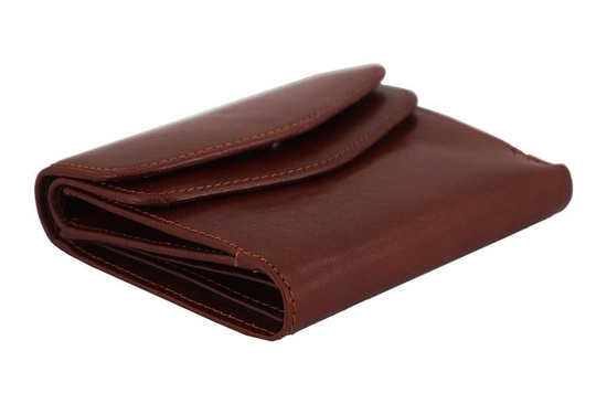 Barberini's portfel ze skóry naturalnej - Brązowy