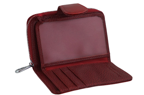 Ekskluzywny portfel damski lakierowany - Czerwony