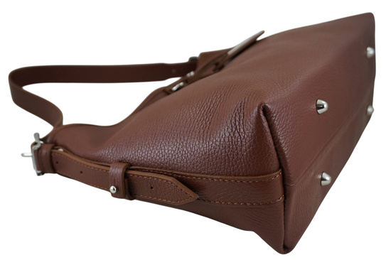 Codzienna torebka damska na ramię - Brązowa 