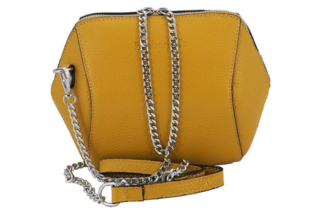 Torebka listonoszka na łańcuszku - Czarna