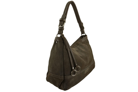 Torebka Barberinis zamszowa klasyczna - Beżowa ciemna