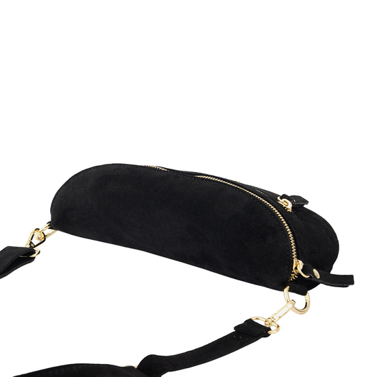 Zamszowa nerka damska Barberinis - Czarna 