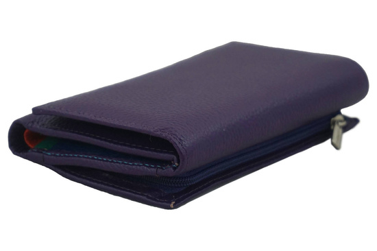 Funkcjonalny portfel damski - Fioletowy