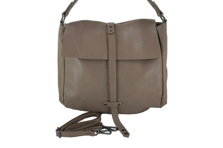 Torebki skórzane - worki Barberini's - Szara jasna