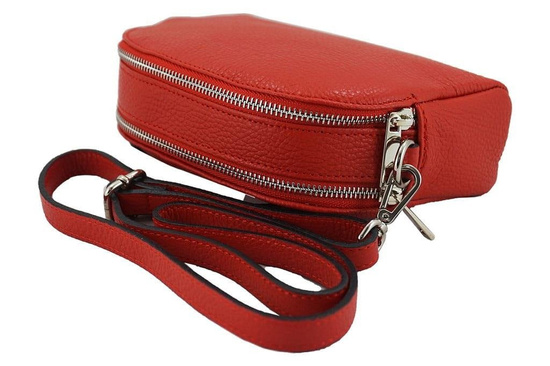 Listonoszka - mała torebka przez ramię - Fuksja 