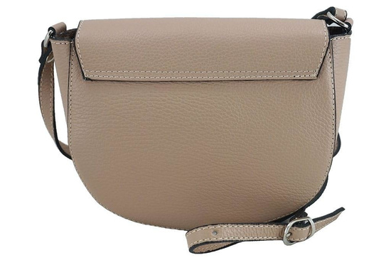 Skórzana listonoszka damska Barberins - Granatowa