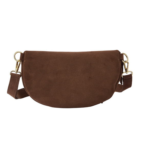 Zamszowa nerka damska Barberinis - Brązowa 