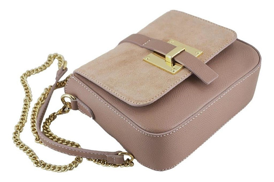 Wizytowa listonoszka na ramię - Barberini's - Szara jasna 