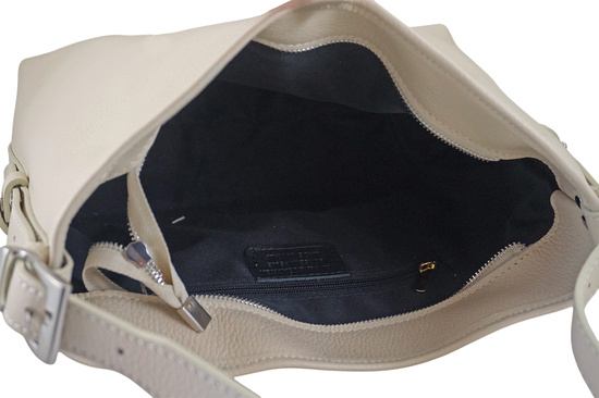 Codzienna torebka damska na ramię - Beżowa jasna 