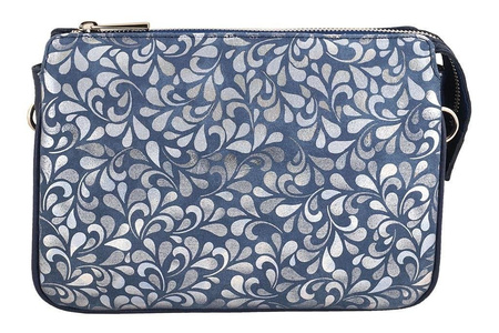 Torebka na ramię - listonoszka - Różowa pudrowa